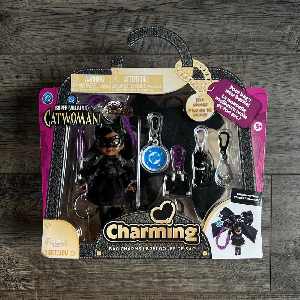 DC Super Villains Keychain Bag Chain Catwoman Charm Charming Doll